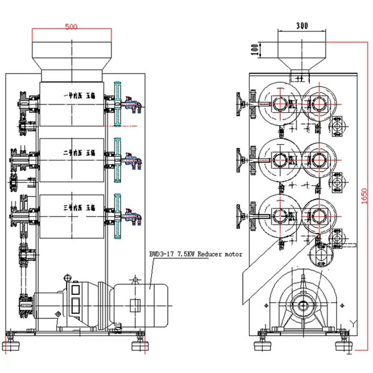 Graphite Powder Roller Mill Machine